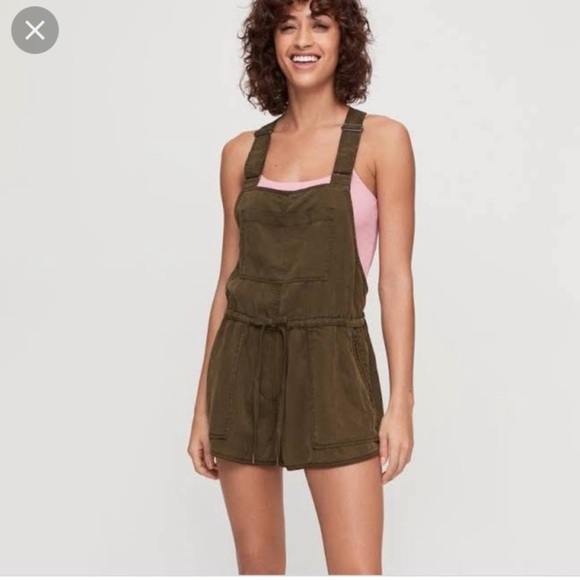 Wilfred Free Beatriz Army Green Romper Size XS - Picture 2 of 4
